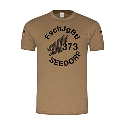 FschJgBtl 373 Seedorf t-shirt Copytec honorant les parachutistes