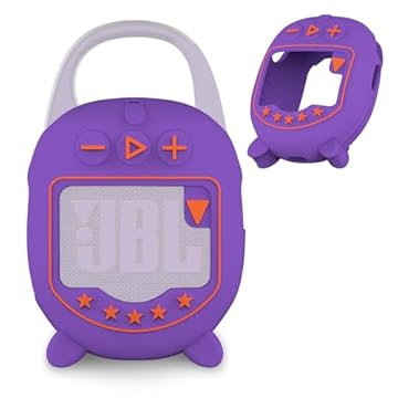 Capa de silicone para alto-falante Bluetooth ultra portátil JBL Clip 5, acessórios de proteção para alto-falante Bluetooth JBL Clip 5 Pro Sound Stand Up (apenas capa) (roxo)