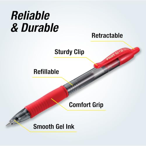 Pilot G2 Premium Bolígrafo Gel Recargable Punto Fino 14 Unid miniatura 3
