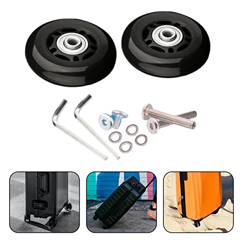 Generic 2x Peças Do Kit de Reparo Flexível Resistente Ao Desgaste com Rodas de Mala de Bagagem