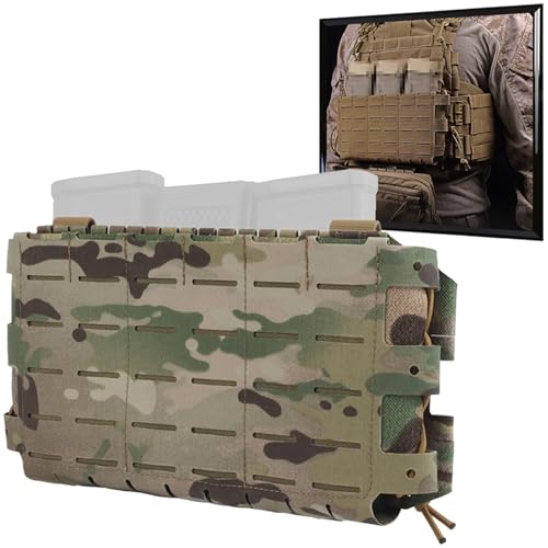 Pochette tactique triple chargeurs gilet molle airsoft chasse CS