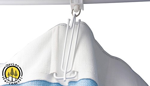 DevLon NorthWest Medical Curtains Privacy Hospital Cubicle Curtain with Flexible Track 20 Foot W x 9.3 Foot H Light Blue - Thumbnail 3