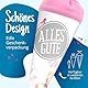 itenga Geschwister Schultüte 35cm Schmetterling Alles Gute mit Filzverschluss kleine Tüte Geschenkverpackung Einschulung Schulanfang