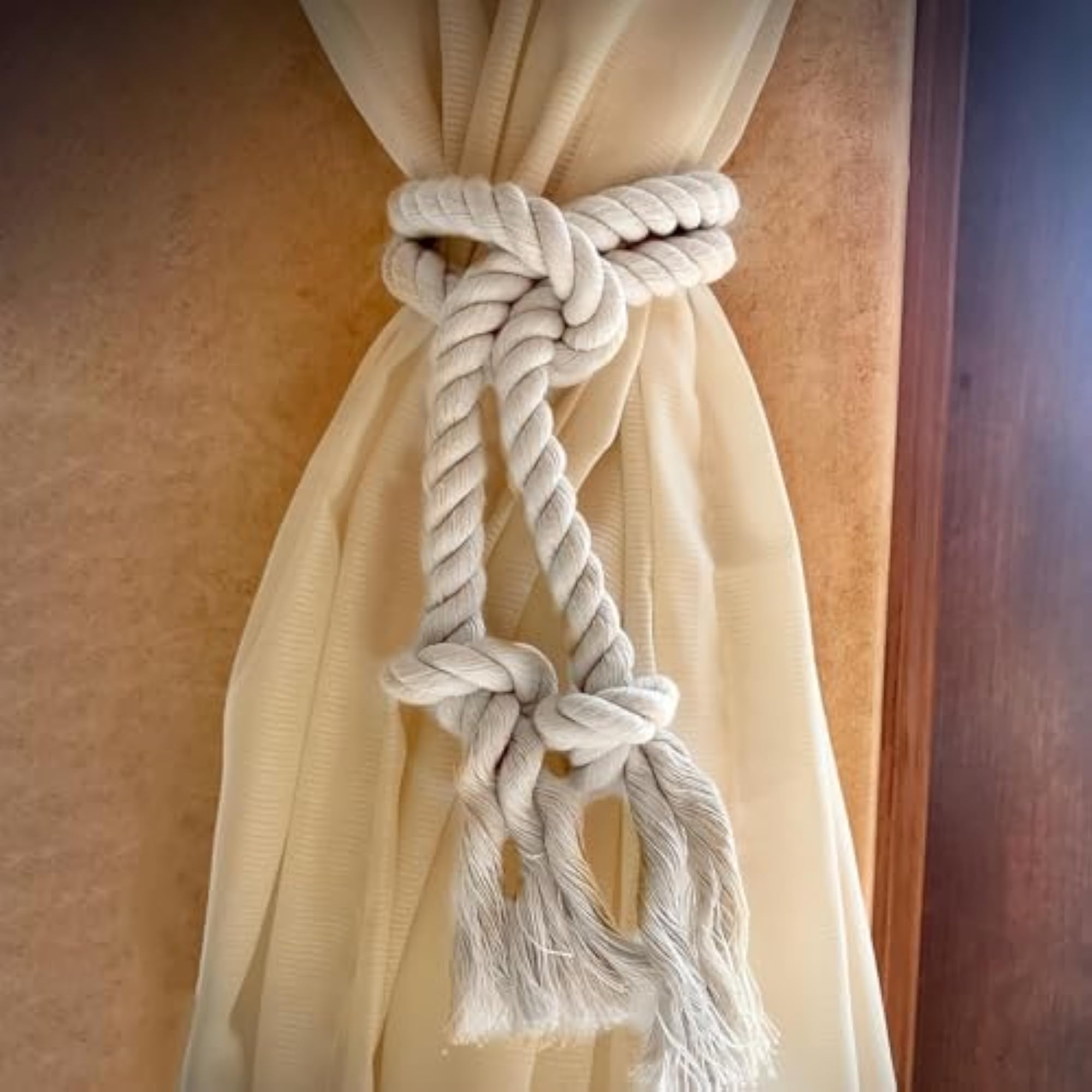 Modern Simple Linen Curtain Straps, 2 Pieces