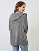 Flikity Zip Hoodies for Women UK Women's Cardigans Hooded Sweatshirts Ladies Cardigans Size 20-22 Long Sleeve Tops Lightweight Jackets for Women Work Clothes Grey XXL #1