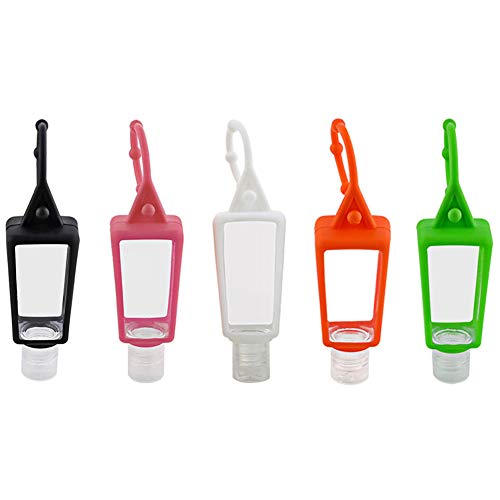 Preisvergleich Produktbild Fayear 10 Stück 30 ml nachfüllbare Flaschen Reisebehälter, Silikonhülle tragbare Flüssigkeiten PET leere Kunststoffflaschen