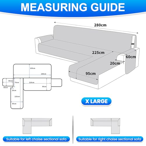 Protège canapé d'angle imperméable beige pour stopper liquides et griffures