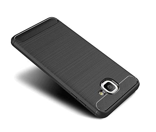 Image of Hybrid Carbon Fiber Back Case for Samsung Galaxy J7 Max (Black)