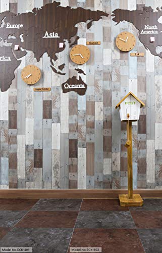 image for ROSEROSA Peel and Stick Engineered PVC Tiles Metal Pattern Durable Vin