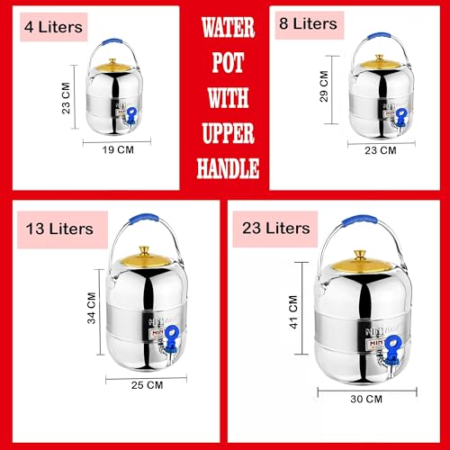 Image of Mintage Water Container with Tap 10 Liters| Water Container for Kitchen | Water Pot for Drinking |Water Dispenser Matka for Water Storage Containers |Water Pots Drinking