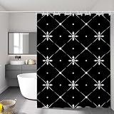 【TENDA DA DOCCIA IMPERMEABILE】: Rinnova l'arredamento del tuo bagno con la nostra tenda doccia di alta qualità. Trattata con un rivestimento idrorepellente ad alte prestazioni, questa tenda per doccia impermeabile fa sì che l'acqua scivoli via rapidamente, mantenendo il pavimento del bagno asciutto. Anche in ambienti con elevata umidità, mantiene il bagno pulito, asciutto e fresco