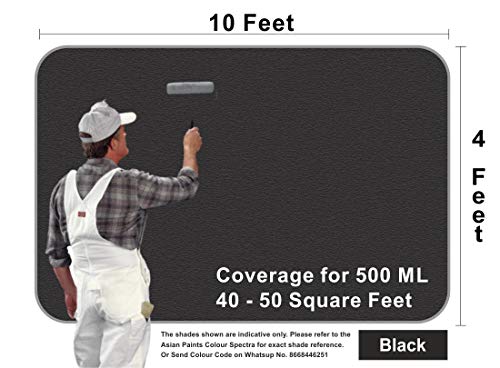 Image of MagicWall Black Chalkboard Paint ( 500 ML - Matt Finish )