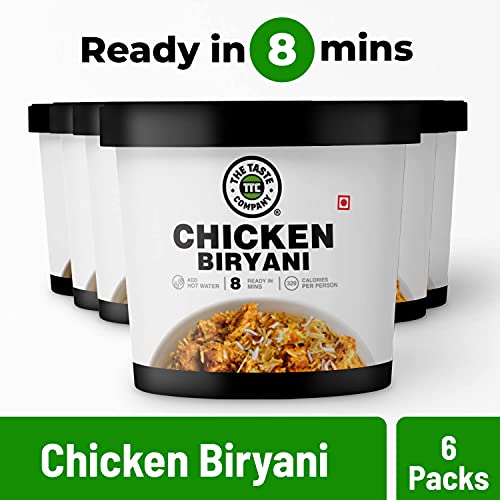 Image of TheTasteCompany Chicken Biryani - Ready to Eat | Instant Food | Taste Company (Pack of 6)