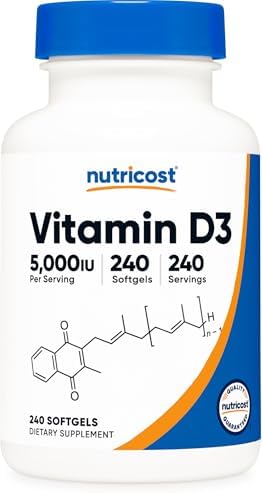 Nutricost Vitamin D3 Softgels