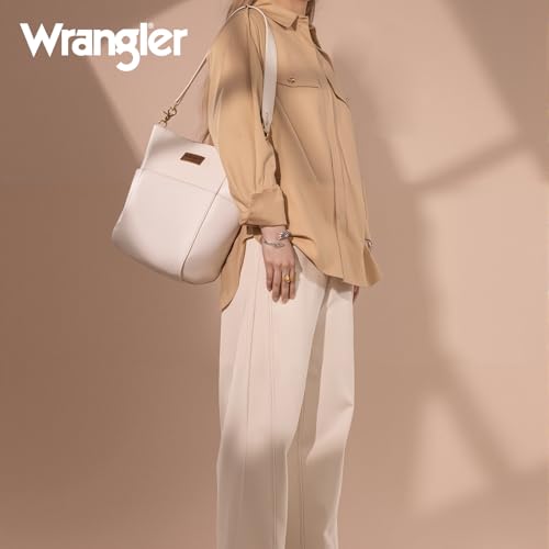 Image of Wrangler Large Crossbody Bag for Women Vegan Leather Cross Body Purse with Guitar Strap