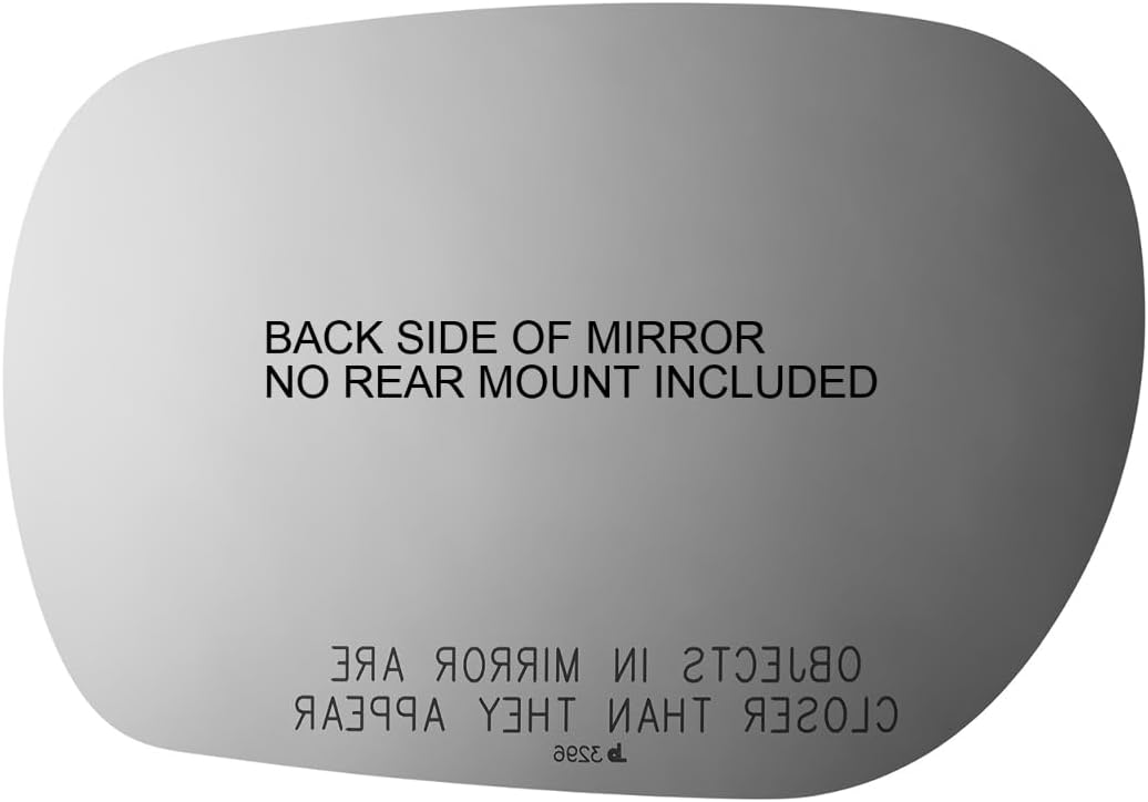 Fits 03-04 Inf M45, 02-06 Inf Q45, Right Pass Mirror Glass Lens w/Adhesive Clear Glass