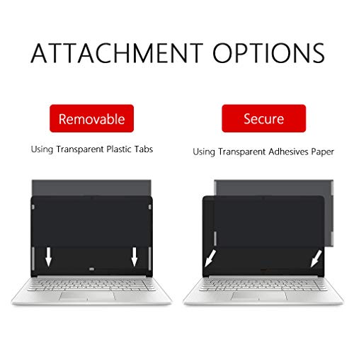 Laptop Privacy Screen Filter Widescreen Display - Computer Monitor Privacy Anti Glare Protector UV Protection Blue Light Reduction and Anti Scratch (15.6 Inch 16:9)