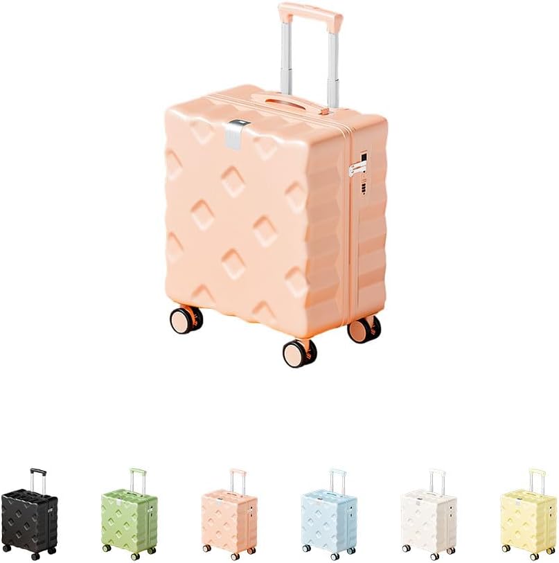 [LIVIA] 子供用スーツケース ビスケット型デザイン 小型軽量キャリーケース 機内持ち込み対応 耐摩耗耐傷性に 環境に優しいPC