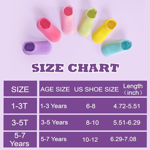 Image of Toddler Socks SkiBeaut 12 Pairs Non Slip Skid Ankle Socks For Kids Boys Grips Cotton Crew Socks For 1-10 Years
