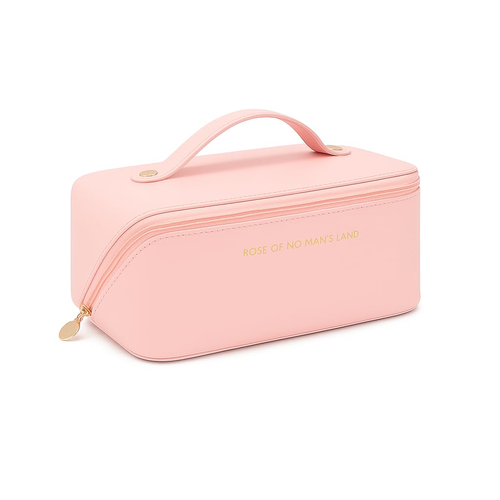 Cosmetic Makeup Organizer Bag Pouch for Women || Wash Bag for Travel || Toilery Organizer Kit || Cosmetic Organizer Bag for Women and Girls (Pink)-image-16
