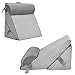 GORELAX Bed Wedge Pillow, 3PC 100% Memory Foam Incline Cushions for Acid Reflux, Anti Snoring, Post Surgery Leg Elevation Pillows w/Back Support, Triangle Orthopedic Pillow for Resting (Grey)