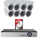 Evertech 16 Channel Security Camera System 1TB Storage for continuious Recording 1080p HD Cameras Easy Mobile Monitoring Motion Alert