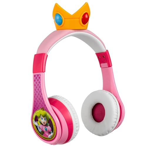 Image of Princess Peach Bluetooth Headphones for Kids Wireless Headphones for School