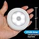 Foonii LED Nachtlicht mit Innen Bewegungsmelder,led lampe batteriebetrieben 3M Klebend für Flur Küche Schlafzimmer Treppe Schrank (Magnetisch (Weiß, 4er set)