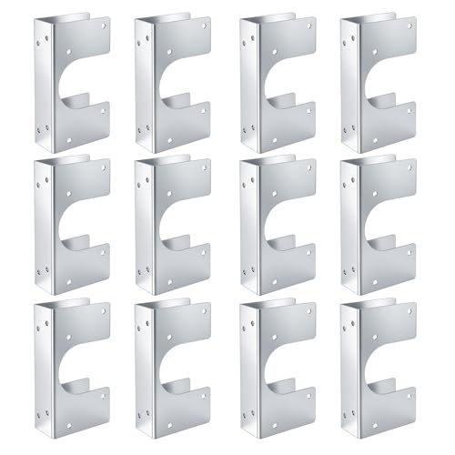 12 Pack Stud Shoes for 2X Studs 16-Gauge Galvanized Steel 1.5 x 6.25