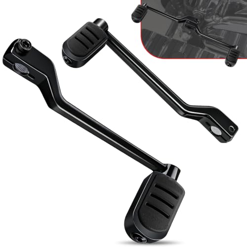 AUNSEEK 2PCS 304 Stainless Steel Heel Toe Shifter Lever Pegs Fit for Harley Touring Road King Electra Glide Street Glide Road Glide 1988-2024 Softail 1986-2017 Trike 2008-2024 Black