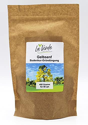 Moutarde jaune 400 g pour le sol/engrais vert