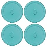 Pyrex 8202-VPC Turquoise Vented Food Storage Replacement Lid (4-Pack) - Made in the USA