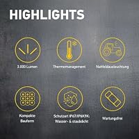 HELLA Valuefit S3000 LED Arbeitsscheinwerfer 12-24Volt - 3000 echte Lumen stark - IP67 wasserdicht - Offroad Scheinwerfer für Traktor Auto LKW SUV UTV ATV - 1GA 357 109-002 – Ansicht 3
