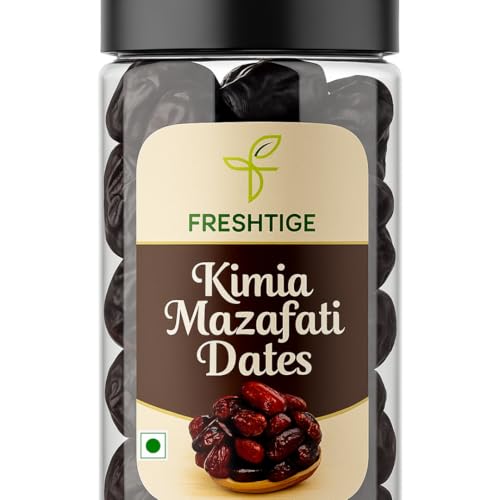 FRESHTIGE Kimia Mazafati Dates| Big Size Premium Kimia Khajoor| Healthy and Premium dates (400 Grams)