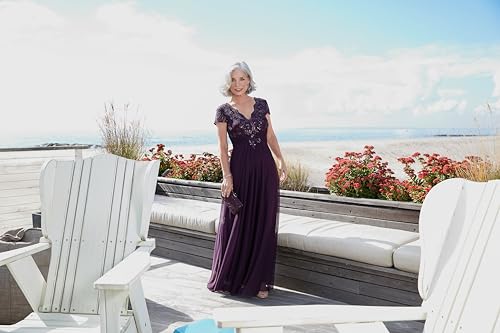 Alex Evenings Women's Stretch Sequin Bodice Empire Waist Long Gown, Formal Event Dress (Petite and Regular Sizes)4