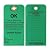 NMC SPT3 Accident Prevention Tag, "OK - This Scaffold Meets OSHA Standards and Is Safe," 6" Height x 3" Width, Cardstock, Green