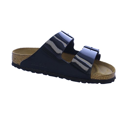 Birkenstock Classic 1005292 Arizona Birko-Flor, Women's Mules, Black (Black Lacquer), 42 EU (8 UK) by Birkenstock - Image 4