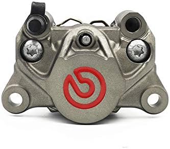 Amazon Brembo ブレンボ キャリパー チタニウムカラー レッドロゴ 取付ピッチ84 カニ キャリパー 車 バイク