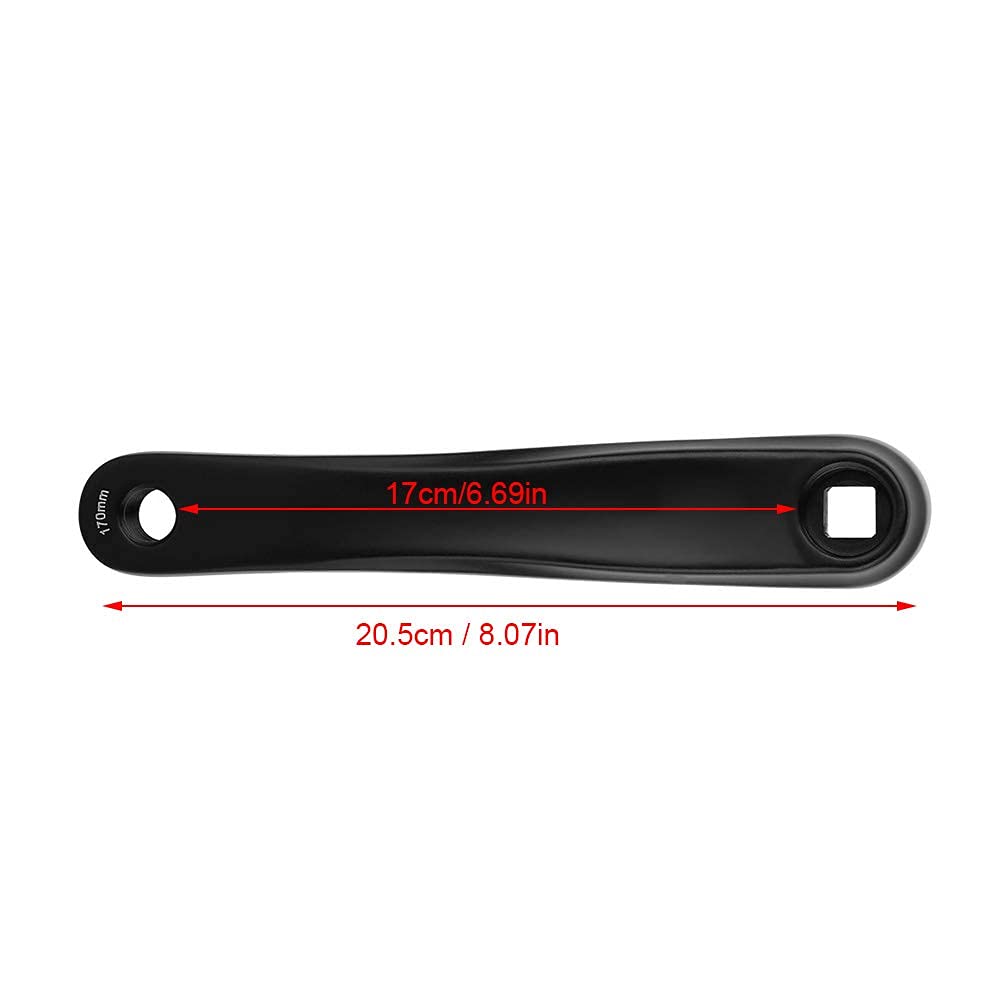 Tyenaza Bras de Manivelle de Vélo, 170mm Aluminium Montagne Vélo De Route Manivelle Vélo Gauche Manivelle Bras Trou Pédalier Vélo Réparation Partie