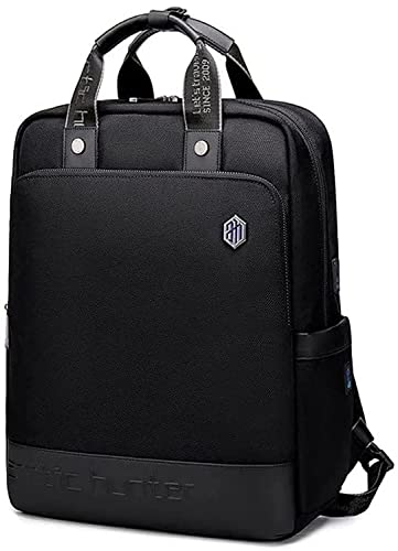 Mochila Bolsa de Mão Executiva Trabalho Viagem Negócios Para Notebook 15,6 Polegadas Reforçada Impermeável Intellect Essential Casual Preto