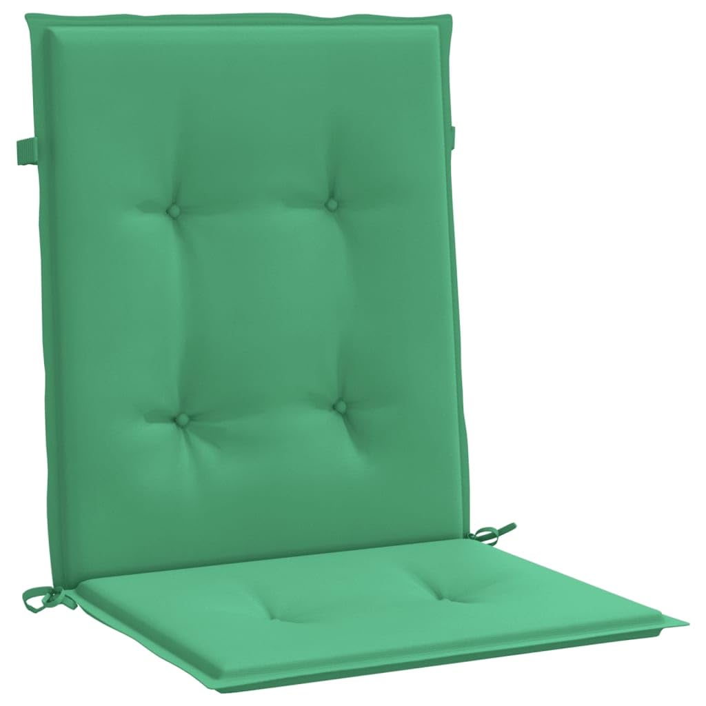 vidaXL Pcs Garden Lowback Chair Cushions In Green