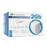 Cambium Networks 60 GHz Bridge in a Box 2 Gb- Extended Connectivity Up to 0.3 Miles (500 Meters)- 3.6 Gbps Throughput- LAN Extension- Backhaul for Outdoor/Remote Wi-Fi Hotspots-(US cord)- C600510C020A