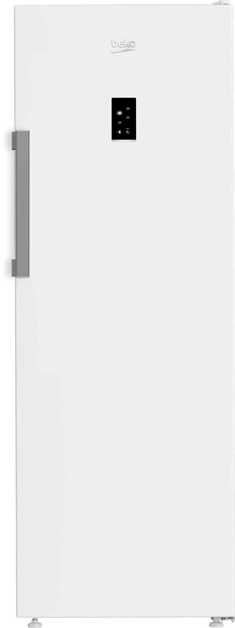Beko B3RFNE294W - Congelatore Verticale, 260 litri, No Frost, Congelamento 15 kg/​24h, Classe energetica E