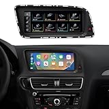 NINETOM 8.9 inch Touchscreen Wireless CarPlay Android Auto Multimedia Car Radio Receiver for Audi Q5 with MMI 2G System (2009-2017),Support Mirrorlink, Camera, Navigation