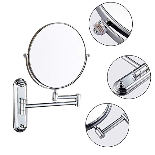 Miroir maquillage mural grossissant 5X pour voir les détails du visage