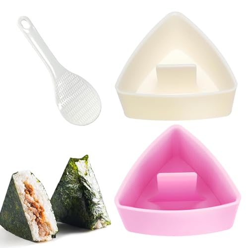 ChAusa 3 Pièces Moule Onigiri Triangle Moule à Sushi Boules de Riz Bento, Restaurant, Camping Familial