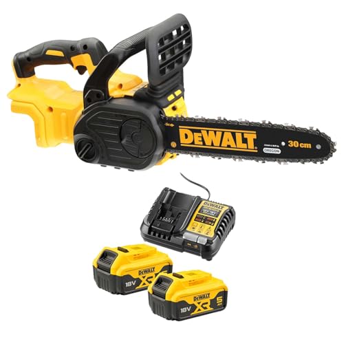 DeWALT Akku-Kettensäge DCM565P2-QW 18 V mit 30 cm Schwertlänge...