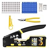 Conception ergonomique : petite taille avec conception de verrouillage, ce qui rend l'outil de sertissage RJ45 facile à ranger et à utiliser. Le processus de sertissage est sans effort et rapide, réduit la fatigue, peut être utilisé pendant une longue période et peut être utilisé d'une seule main.