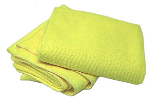 Clay Roberts Extra Large Microfibre Cloths, Pack of 4, XL Cleaning Cloths 31 x 24 Polishing, Waxing & Dusting Cloth, Microfibre Towel, Car Cleaning, Microfiber