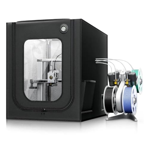 ��^ 3D �v�����^ �G���N���[�W���ABambu Lab mini �ƌ݊������� - LED ���C�g�����A�ω΁A�h���A�h�o�A�u���b�N 3D �v�����^ �J�o�[(A1 Black)